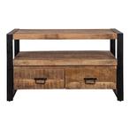 Tv-meubel Mangohout Britt 120 cm, Verzenden, Nieuw, Overige houtsoorten, Industriële meubels