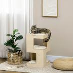 TRUUSK Cat Bin Cat Cave 2 Tier Cat Cave Inclusief Speelgoed, Verzenden, Nieuw