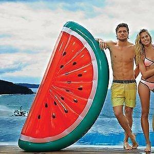 Opblaasbaar luchtbed watermeloen, opblaasbare meloen zwembad