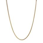 Gouden slang collier 46 cm 14 karaat, Verzenden, Zo goed als nieuw, Goud, Goud