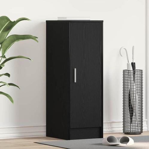 vidaXL Schoenenkast met plank Zwart eiken 32 x 35 x 92 cm, Huis en Inrichting, Kasten | Schoenenrekken, Nieuw, Verzenden