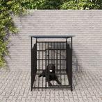 vidaXL Hondenkennel met dak 1,88 m² staal, Dieren en Toebehoren, Verzenden, Nieuw