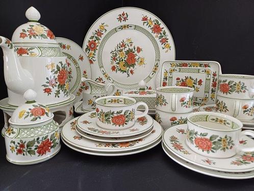 Villeroy & Boch - Koffie- en theeservies (25) - Summer Day -, Antiek en Kunst, Antiek | Meubels | Tafels