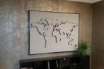 Akoestisch schilderij world map, 120x160x5 cm, geluidsabs...