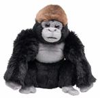 Pluche knuffel gorilla aap 18 cm - Knuffel apen, Nieuw, Ophalen of Verzenden