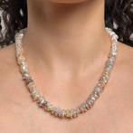 Ketting van multicolore aquadulcekeshi-parels, met