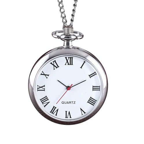 Fako® - Kettinghorloge - Classic - Ø 42mm - Zilverkleurig, Sieraden, Tassen en Uiterlijk, Horloges | Heren, Verzenden