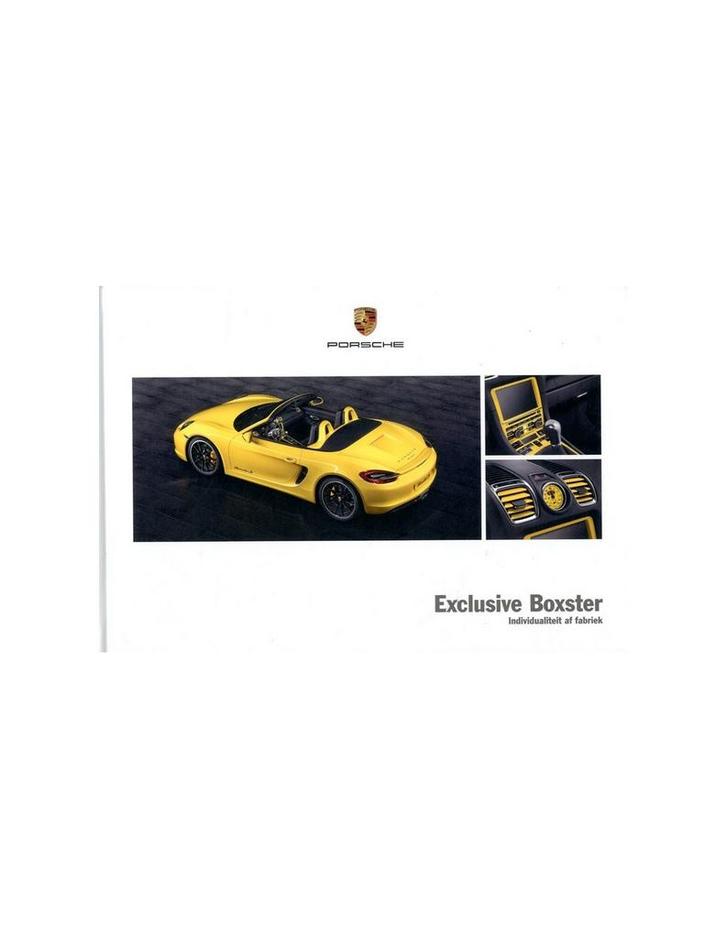 2014 PORSCHE BOXSTER EXCLUSIVE HARDCOVER BROCHURE, Boeken, Auto's | Folders en Tijdschriften, Porsche