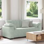 vidaXL Loveseat bank 140 cm fluweel lichtgrijs, Huis en Inrichting, Verzenden, Nieuw, Stof