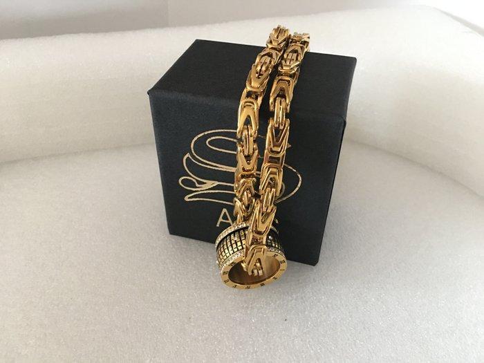 AJS Memento Mori Time Band & Royal Weave Chain hypoallergeen, Antiek en Kunst, Antiek | Boeken en Bijbels