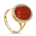 Ring - 18 karaat Geel goud - 0.48ct. tw. Diamant, Nieuw