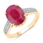 Zonder minimumprijs - Ring - 14 karaat Geel goud - 3.98ct., Nieuw