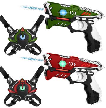 KidsTag lasergame set voor kinderen - 2 laserguns + 2x vest beschikbaar voor biedingen