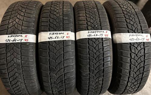 4x185-65-15 firestone winter  2x6m2x5m €45per band 185 65 15, Auto-onderdelen, Banden en Velgen, 15 inch, Winterbanden, 185 mm