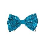 Turquoise vlinderstrikjes met pailletten - Strikjes, Hobby en Vrije tijd, Verzenden, Nieuw