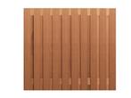 Schutting hardhout, 21-planks, 180 x 180 cm, Nieuw