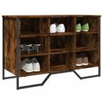 vidaXL Schoenenkast 90x38x61,5 cm bewerkt hout gerookt, Verzenden, Nieuw