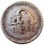 Italië. Silvered bronze medal 100 mm, 443 g – “VI ET MENTE /