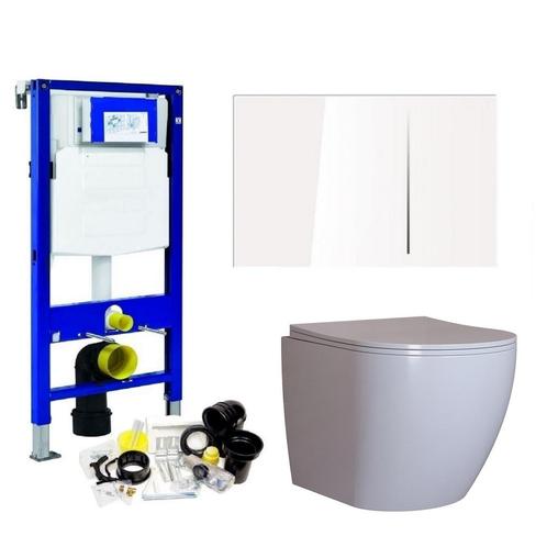 Geberit Sigma 8 (UP720) Toiletset set62 Mudo Rimless Met, Doe-het-zelf en Verbouw, Sanitair, Ophalen of Verzenden