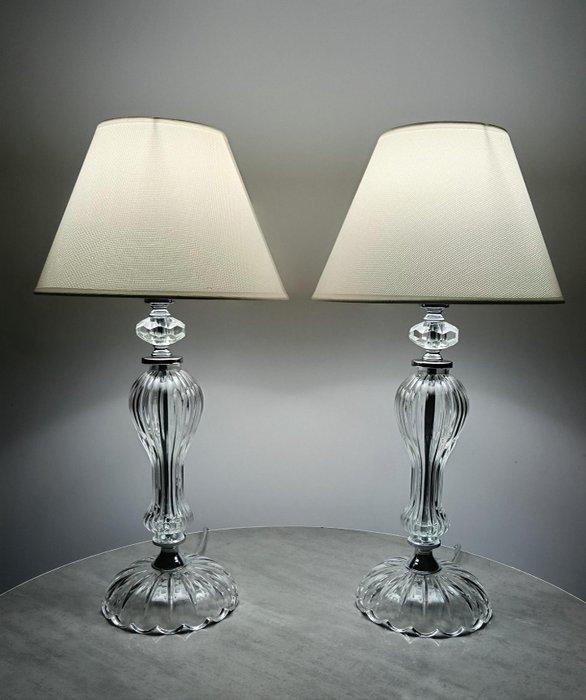 Artelight - Tafellamp (2) - Kristal, Glas, Messing - Italian, Antiek en Kunst, Curiosa en Brocante