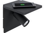 EGLO Ciglie Wandlamp - Draadloos Telefoon opladen - Zwart -, Verzenden, Zo goed als nieuw