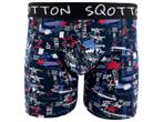 Boxershort - SQOTTON® - Stars - Marineblauw, Verzenden