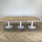Kinnarps vergadertafel,  280x120 cm, licht beuken - wit, Ophalen of Verzenden, Gebruikt, Bureau