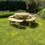 Picknicktafel Circulo | Geimpregneerd | Rond, Ophalen of Verzenden, Nieuw