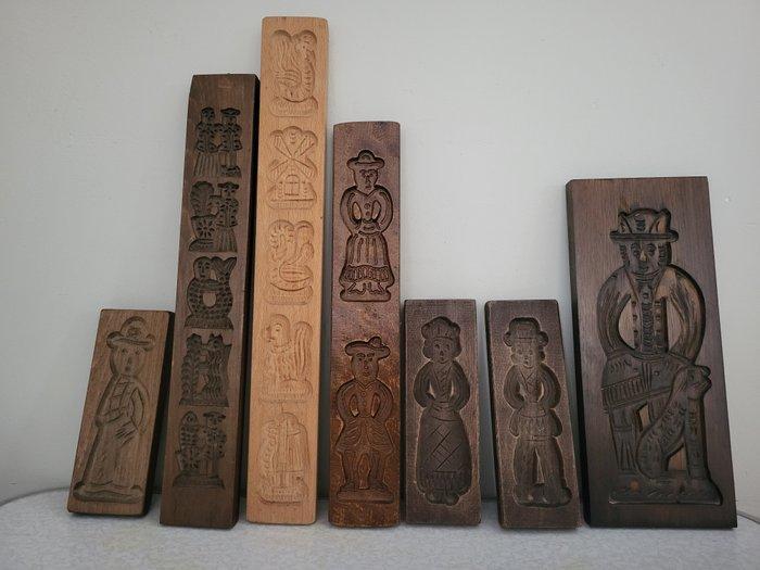 Mal (7) - koekplank speculaasplank, Antiek en Kunst, Curiosa en Brocante