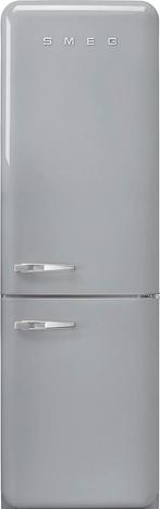 Smeg FAB32RSV5 retro jaren 50 koelkast zilver- rechtsdraaien, Witgoed en Apparatuur, 150 tot 200 liter, Verzenden, 60 cm of meer