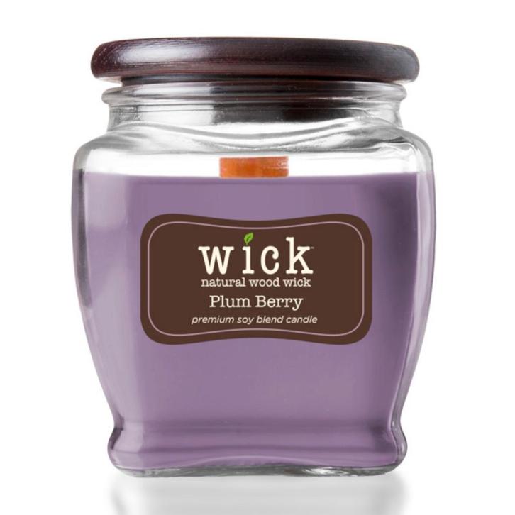 Colonial Candle - Wick Plum Berry - sojablend geurkaars 425, Huis en Inrichting, Woonaccessoires | Kandelaars en Kaarsen, Verzenden
