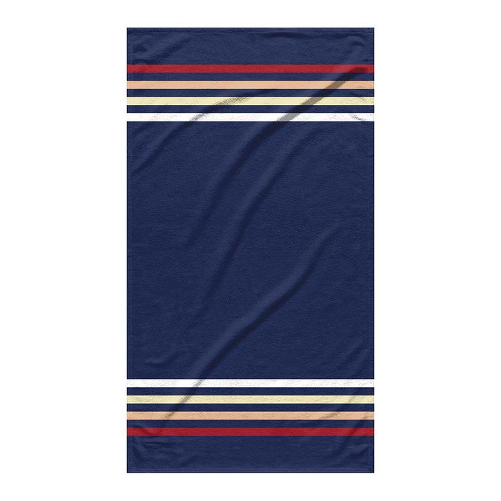 Strandlaken Maritime Stripes 100x180 cm, Huis en Inrichting, Badkamer | Badtextiel en Accessoires, Blauw, Nieuw, Verzenden
