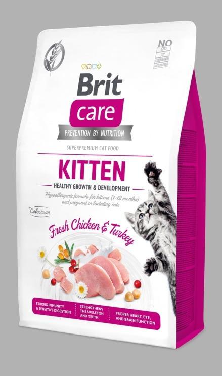 Brit Care Kitten Graanvrij 2 kg., Dieren en Toebehoren, Dierenvoeding, Ophalen of Verzenden
