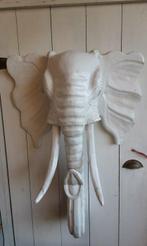 Beeld, Olifant - 79 cm - Hout, Antiek en Kunst