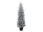 costway Voorverlichte Kunstkerstboom - 180 cm - 140 LED, Verzenden, Nieuw