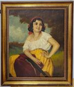 Béla Czene senior (1880-1944) - Woman with a lute, Antiek en Kunst