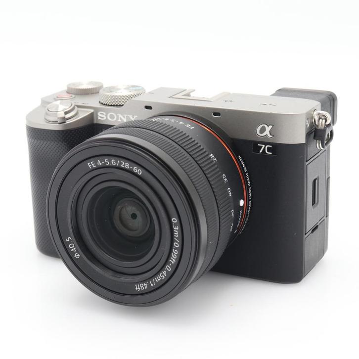 Digitale fotocamera  Sony A7C zilver + FE 28-60mm F/4-5.6, Audio, Tv en Foto, Fotocamera's Digitaal, Gebruikt, Sony, Verzenden