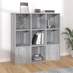 vidaXL Boekenkast 98x30x98 cm grijs sonoma eikenkleurig, Verzenden, Nieuw, 50 tot 100 cm, Minder dan 100 cm