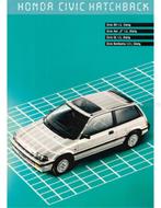 1986 HONDA CIVIC HATCHBACK BROCHURE DUITS, Boeken, Auto's | Folders en Tijdschriften, Nieuw, Honda, Author