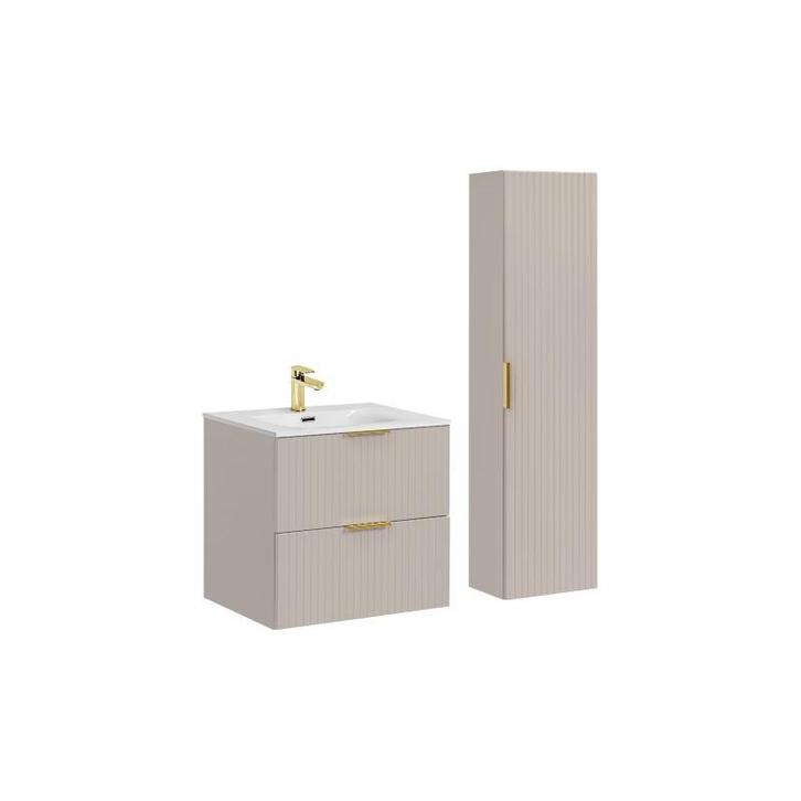 Badkamermeubel Polaris Beige 60CM (Badkamermeubels), Huis en Inrichting, Badkamer | Badkamermeubels, Nieuw, Ophalen of Verzenden