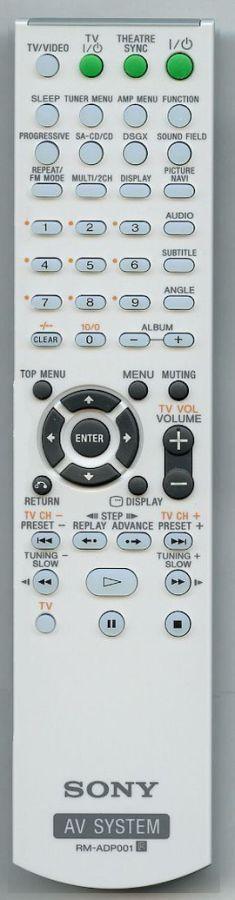 Afstandsbediening Sony rm-adp001 dav-dz700fw DAV-DZ30, Audio, Tv en Foto, Afstandsbedieningen, Origineel, Nieuw, Ophalen of Verzenden