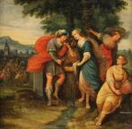 Scuola fiamminga (XVII) - Rebecca al pozzo