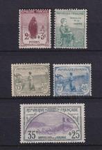 Frankrijk 1917/1918 - Eerste oorlogsweduwe - Yvert n°148/152, Gestempeld