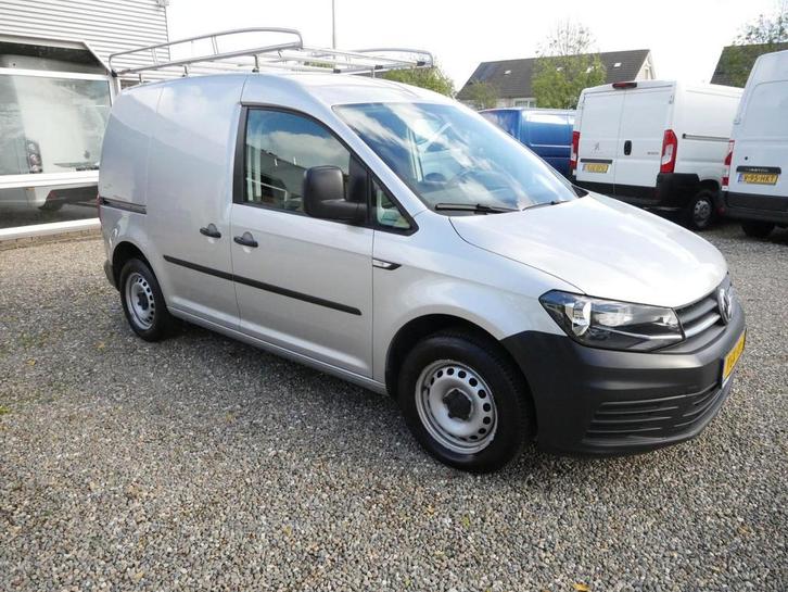 Volkswagen Caddy 2.0 TDI 75PK, L1, Airco, Auto's, Bestelauto's, Dealer onderhouden, Lease, Zwart, Handgeschakeld, Overige kleuren