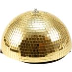 Eurolite gemotoriseerde halve spiegelbol 30 centimeter goud, Muziek en Instrumenten, Licht en Laser, Verzenden, Nieuw