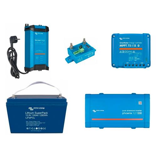 Victron Energy Energiepakket voor Camper Klein - 12V - 100A, Auto-onderdelen, Accu's en Toebehoren, Ophalen of Verzenden