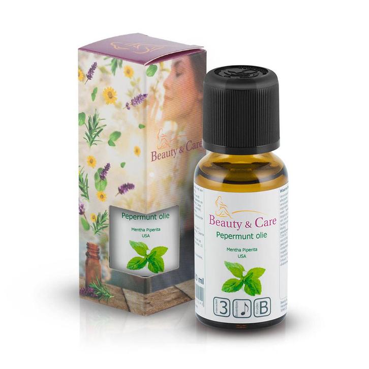 Beauty & Care Pepermunt etherische olie 20 ml.  new, Sport en Fitness, Gezondheidsproducten en Wellness, Aroma, Nieuw, Ophalen of Verzenden