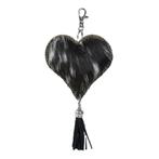 sleutelhanger hart zwart 10cm, Nieuw, Verzenden