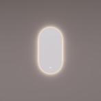 HIPP Design spiegel Ovaal-Recht PVD Geborsteld Messing met, Huis en Inrichting, Woonaccessoires | Spiegels, Ophalen of Verzenden