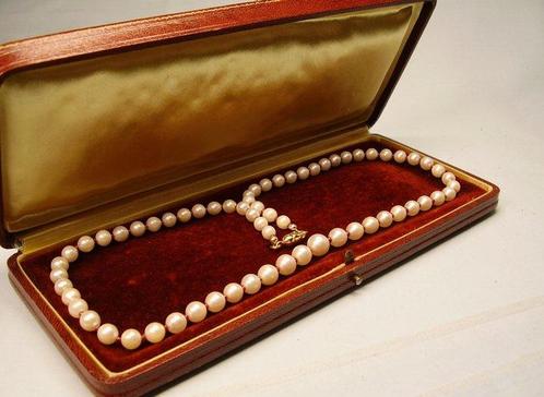 Halsketting - 9 kt. Geel goud - 125.00ct. tw. Parel - Robijn, Sieraden, Tassen en Uiterlijk, Kettingen